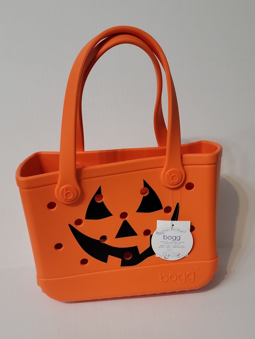 Bitty Bogg NWT Bogg-O-Lantern Halloween Orange Mini Tote Small Trick or Treat